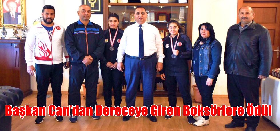 Başkan Can’dan Dereceye Giren Boksörlere Ödül