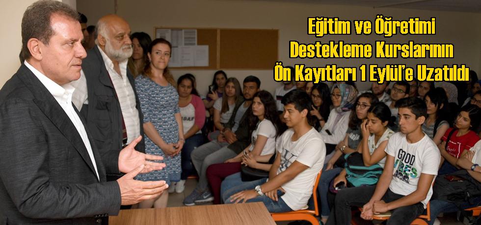 Eğitim ve Öğretimi Destekleme Kurslarının Ön Kayıtları 1 Eylül’e Uzatıldı