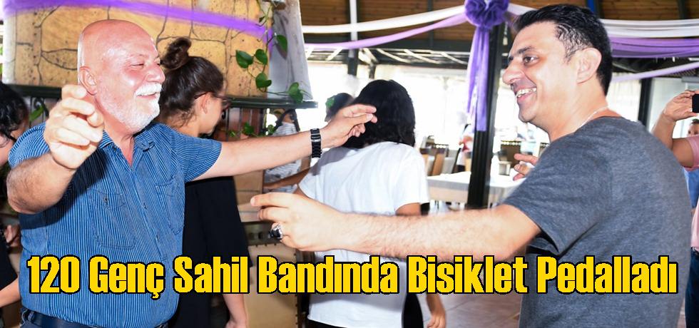 120 Genç Sahil Bandında Bisiklet Pedalladı